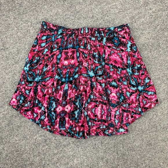 Vans Dom Draw Mini Skirt Womens S Small Drawstring Flowy Summer Floral Pockets - Picture 6 of 10